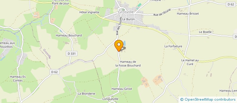 localisation de l'entreprise MADAME YVELINE BUHOT  GROSVILLE