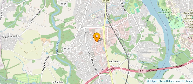 localisation de l'entreprise MADAME YVELINE DE CHOLLET à LA CHAPELLE-SUR-ERDRE