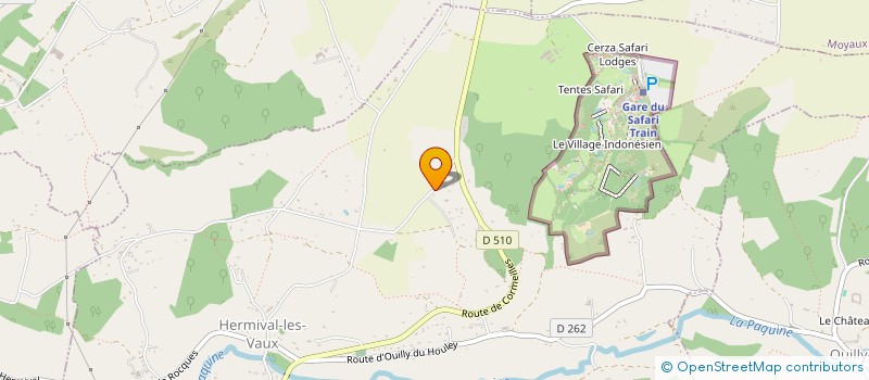 localisation de l'entreprise MADAME YVELINE DELORME  HERMIVAL-LES-VAUX