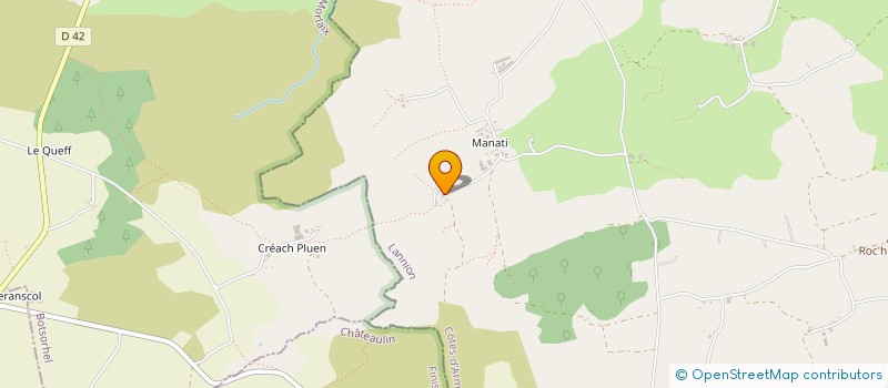 localisation de l'entreprise MADAME YVELINE DUBOURG  LOGUIVY-PLOUGRAS