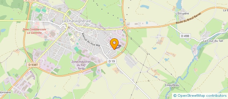 localisation de l'entreprise MADAME YVELINE DUCEPT à LA CHATAIGNERAIE
