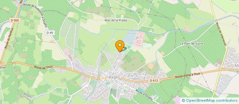 localisation de l'entreprise MADAME YVELINE GAMBIER  BAGES