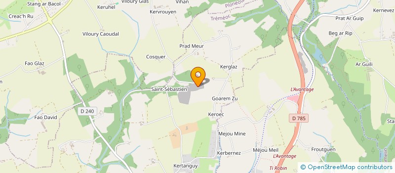 localisation de l'entreprise MADAME YVELINE HELIAS  TREMEOC