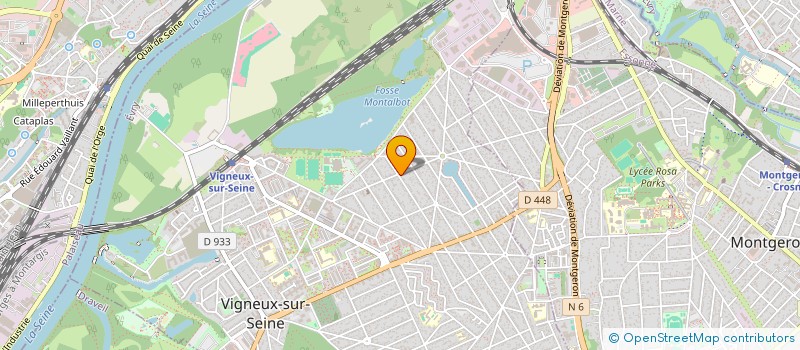 localisation de l'entreprise MADAME YVELINE LARRUE  VIGNEUX-SUR-SEINE