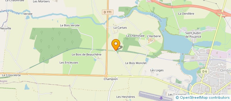 localisation de l'entreprise MADAME YVELINE LE GOLVAN  OMBREE D'ANJOU