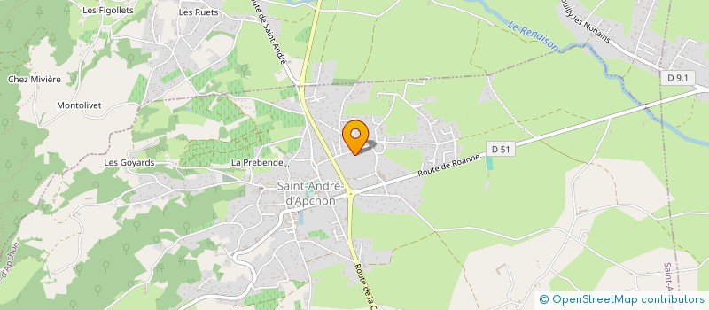 localisation de l'entreprise MADAME YVELINE LE GRAND  SAINT-ANDRE-D APCHON