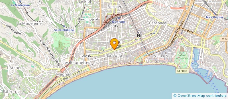 localisation de l'entreprise MADAME YVELINE LEFEBVRE à NICE