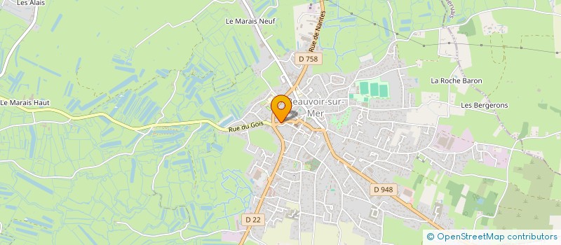 localisation de l'entreprise MADAME YVELINE MACE à BEAUVOIR-SUR-MER