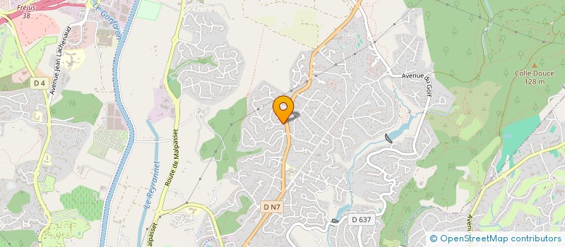 localisation de l'entreprise MADAME YVELINE MARCHINI à FREJUS