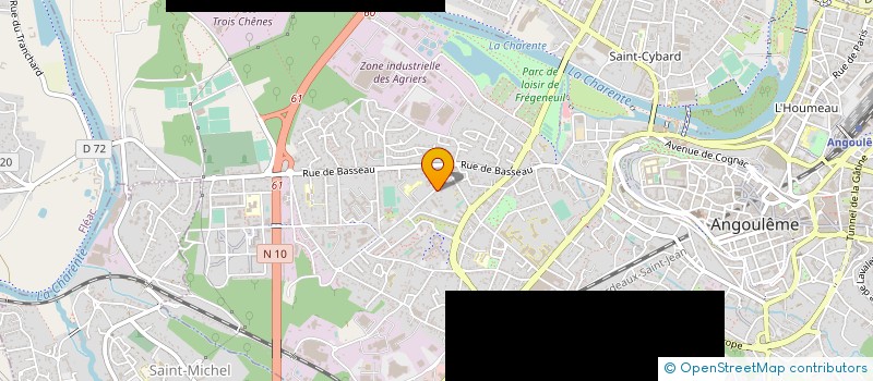 localisation de l'entreprise MADAME YVELINE MICHEL à ANGOULEME