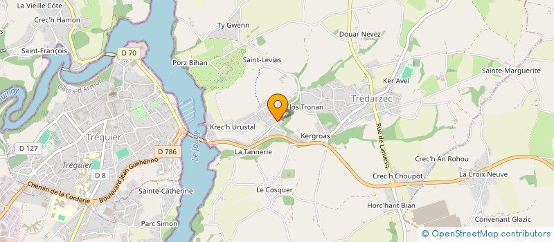 localisation de l'entreprise MADAME YVELINE PARIS  TREDARZEC