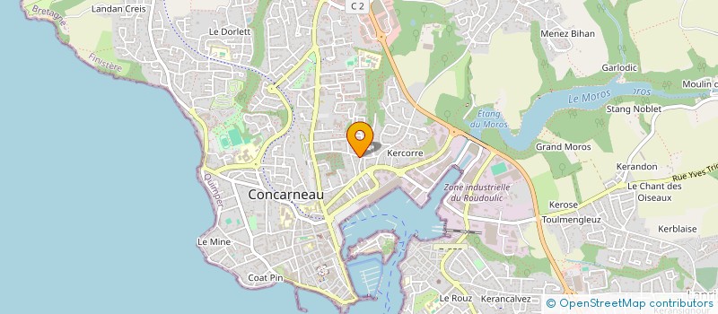 localisation de l'entreprise MADAME YVELINE PIERRETTE FURON à CONCARNEAU