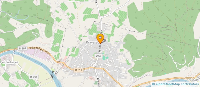 localisation de l'entreprise MADAME YVELINE POUYADE  PRAYSSAC