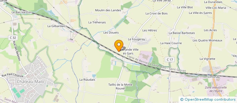 localisation de l'entreprise MADAME YVELINE PUCHER  SAINT-MELOIR-DES-ONDES