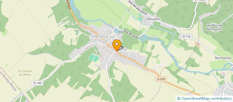 localisation de l'entreprise MADAME YVELINE RENARD à VILLEMEUX-SUR-EURE