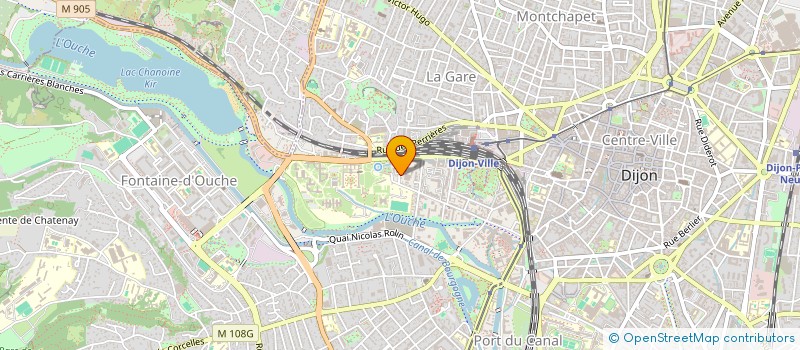 localisation de l'entreprise MADAME YVELINE ROY  DIJON