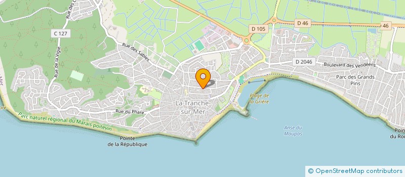 localisation de l'entreprise MADAME YVELINE ROY à LA TRANCHE-SUR-MER