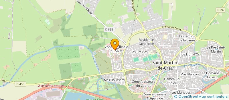 localisation de l'entreprise MADAME YVELINE VALLET à SAINT-MARTIN-DE-CRAU