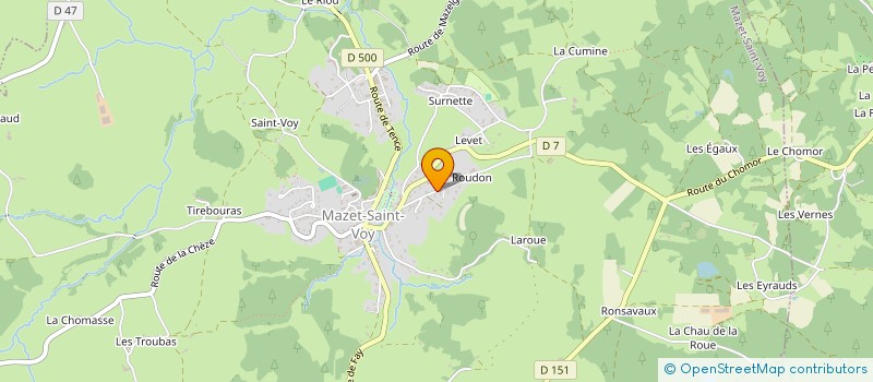 localisation de l'entreprise MADAME YVELINE VINCENT  LE MAZET SAINT VOY