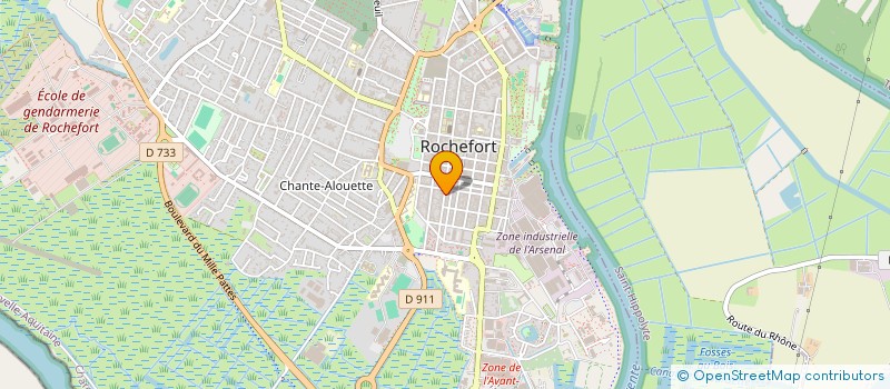 localisation de l'entreprise MADAME YVELINES GASTON  ROCHEFORT