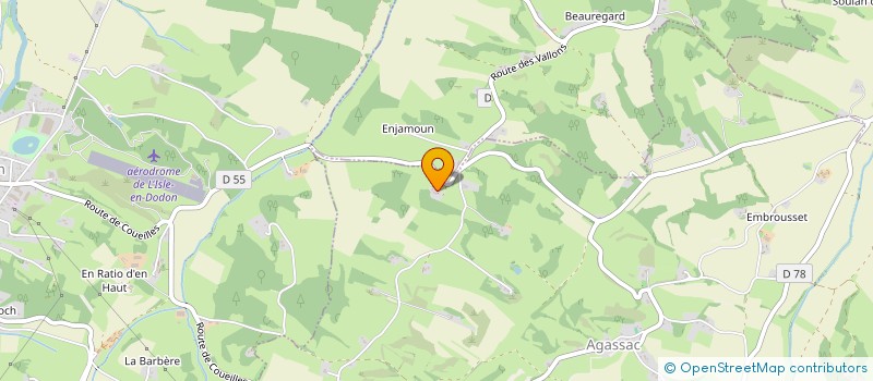 localisation de l'entreprise MADAME YVELISE DROUIN  AGASSAC