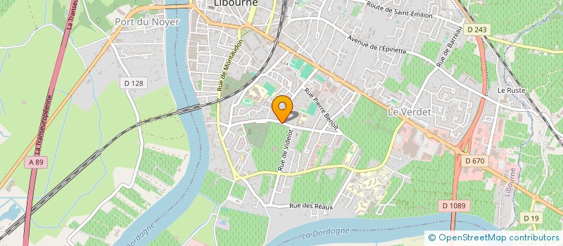 localisation de l'entreprise MADAME YVELISE FAUQUEY  LIBOURNE