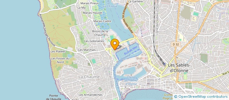 localisation de l'entreprise MADAME YVELISE LEFEBVRE à LES SABLES D'OLONNE
