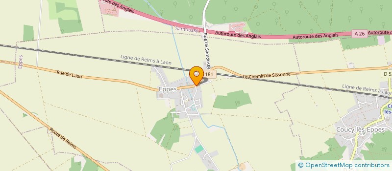 localisation de l'entreprise MADAME YVELISE MAHU  EPPES