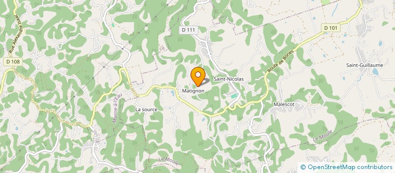 localisation de l'entreprise MADAME YVELISE MATIGNON à LE MOULE