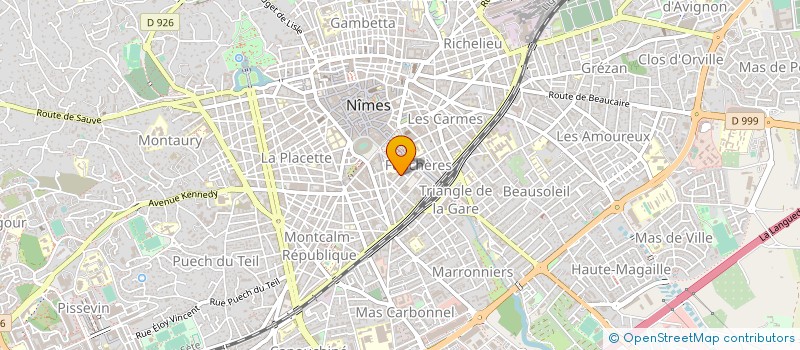 localisation de l'entreprise MADAME YVELISE POUDEVIGNE à NIMES