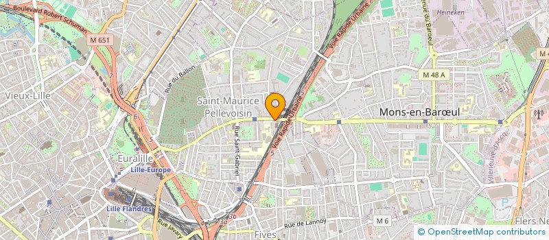 localisation de l'entreprise MADAME YVELISE THULLIER à LILLE