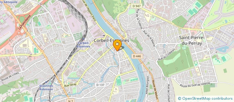 localisation de l'entreprise MADAME YVELYNE COURCET à CORBEIL-ESSONNES