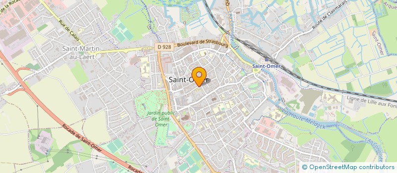 localisation de l'entreprise MADAME YVELYNE LANNOY à SAINT-OMER