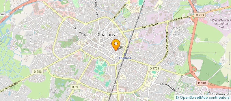localisation de l'entreprise MADAME YVELYNE SATRE à CHALLANS