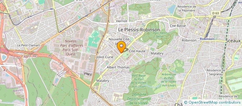 localisation de l'entreprise MADAME YVENIDE CARRIER  LE PLESSIS-ROBINSON