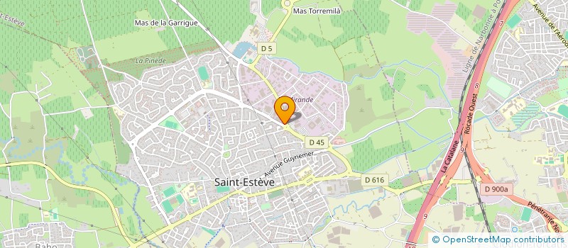 localisation de l'entreprise MADAME YVES LOPEZ  SAINT-ESTEVE