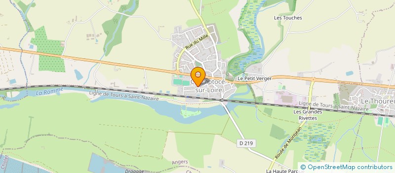 localisation de l'entreprise MADAME YVES SALARDAINE  CHAMPTOCE-SUR-LOIRE