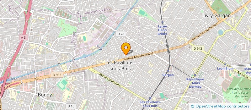 localisation de l'entreprise MADAME YVESNIDE TOUSSAINT  LES PAVILLONS-SOUS-BOIS