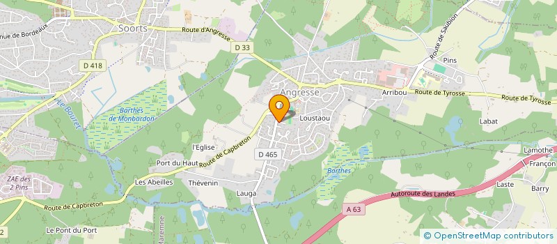 localisation de l'entreprise MADAME YVETTE  ANGRESSE