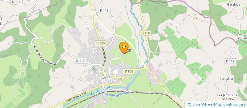 localisation de l'entreprise MADAME YVETTE ALIBERT  VAYRAC