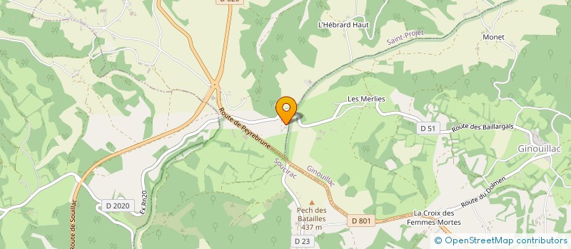 localisation de l'entreprise MADAME YVETTE ANDRAL  ROUFFILHAC