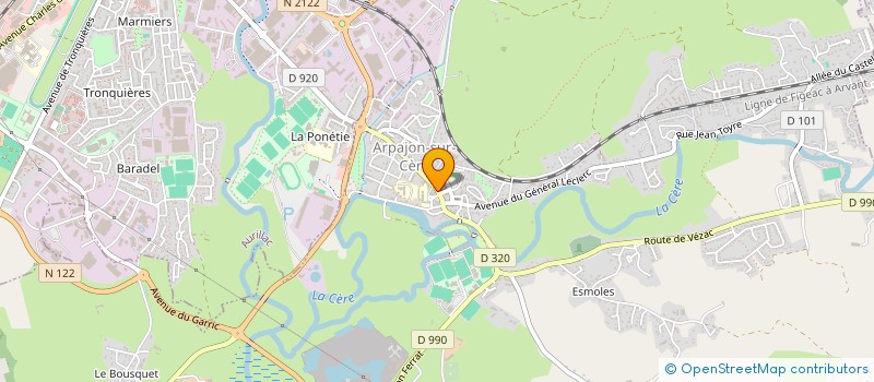 localisation de l'entreprise MADAME YVETTE ARNAUD à ARPAJON-SUR-CERE