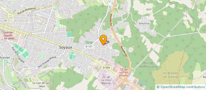 localisation de l'entreprise MADAME YVETTE ARVIS  SOYAUX