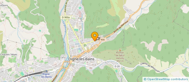 localisation de l'entreprise MADAME YVETTE AUBERT à DIGNE-LES-BAINS
