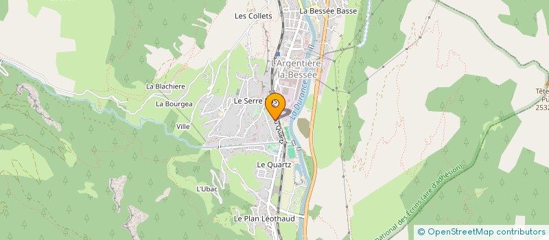 localisation de l'entreprise MADAME YVETTE AUBERTIN  L'ARGENTIERE-LA-BESSEE