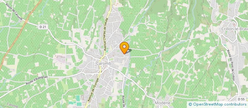 localisation de l'entreprise MADAME YVETTE AUGIER  CAROMB