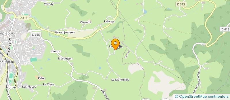 localisation de l'entreprise MADAME YVETTE AUROUX  AMPLEPUIS