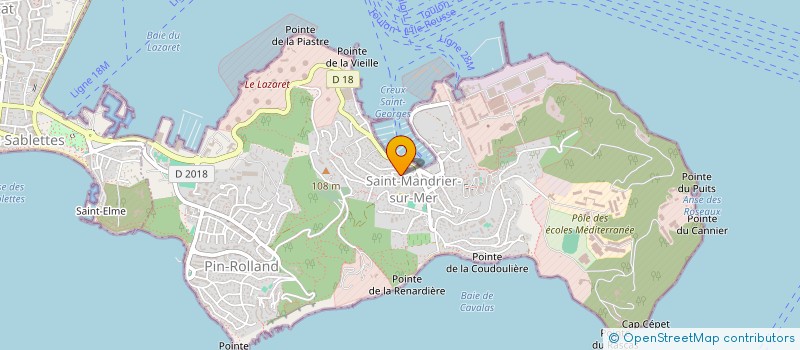 localisation de l'entreprise MADAME YVETTE BAFFIONI  SAINT-MANDRIER-SUR-MER