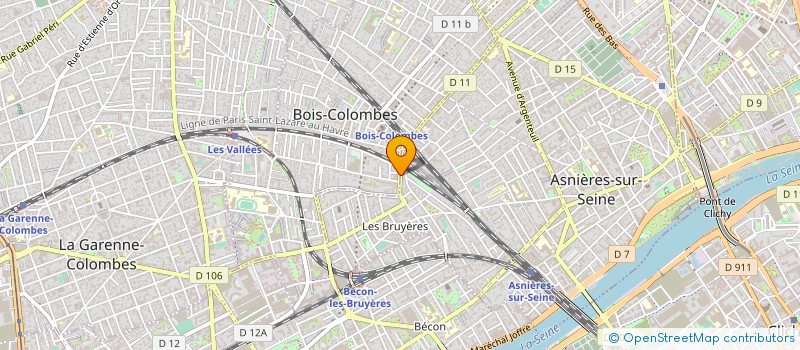 localisation de l'entreprise MADAME YVETTE BARBIER à BOIS-COLOMBES