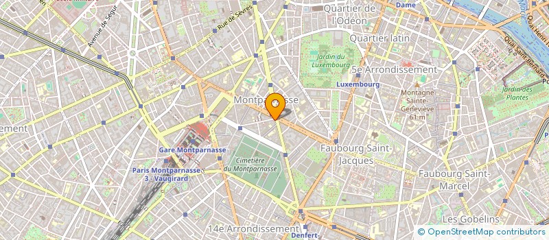 localisation de l'entreprise MADAME YVETTE BARETTE  PARIS